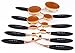 Party Queen New 10Pcs Elite Oval Tooth Design Make up Brushes Set