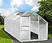 Produktbild BRAST Aluminium Gewächshaus mit Stahlfundament 15,1m³ Treibhaus Glashaus 6mm Platten