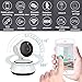 Produktbild JUEYAN Überwachungskamera WLAN 720P IP Kamera Funk Wifi Nachtsicht Sicherheitskamera Baby Monitor Bewegungserkennung 64GB Neigung 90 ° Europäischer Standard