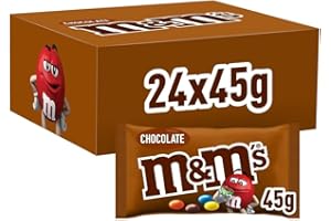 M&M'S M&Ms Snack En Bolitas De Colores De Late Con Leche ( Bolsitas X 45g), Choco, 24 Unidad