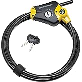 Master Lock 8413DPF Python kablolu kilit, anahtarlı, 1 adet