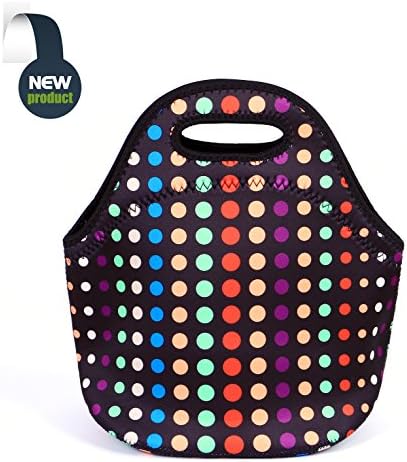 Alflash Neoprene Lunch Tote Insulated Reusable Picnic Lunch Bags Boxes for Men Women Adults Kids Toddler Nurses (Purple)