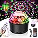 Produktbild Discokugel LED Party Lampe Musikgesteuert Disco Lichteffekte DJ Licht 9W 9Colors Projektions Nachtlicht Ton Discolicht mit USB Kabel mit Fernbedienung für Weihnachten Kinder Kinderzimmer Party