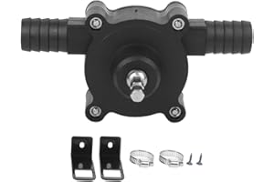 OUMEFAR Trapano elettrico Pompa acqua Mini pompa centrifuga portatile Pompa autoadescante portatile per trasferimento di fluidi olio Pompa per uso domestico