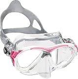 Hecho en Italia Cressi Eyes Evolution Crystal - Gafas de Buceo Rosa Rosa Talla:Small