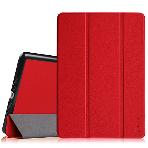 Fintie iPad Air Hülle Case - Ultra Slim Superleicht Schutzhülle Smart Shell Cover Tasche Etui mit Auto Schlaf / Wach und Standfunktion für Apple iPad Air, Rot