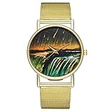 IG Invictus Vintage Ladies Round Mesh Strap Watch Quartz Fashion Watch Quarzmaschengürtel Modeuhr T181 W MIT Mode, Uhren, Quarz -