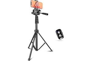 Aureday 170,2 cm (67 Zoll) Handy-Stativ und Kameraständer, Selfie-Stick mit Fernbedienung und Handyhalterung, perfekt für Selfies/Videoaufnahmen/Vlogging/Live-Streaming
