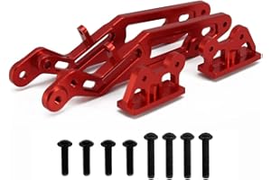 RCAWD AR320347 RC Heckflügel-Befestigungsset für Arrma Notorius Outcast Kraton 6S 4WD BLX Upgrade-Teile (rot)