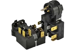 EASYBYMALL Relé de arranque del refrigerador, relé de arranque QP3-12A, relé de arranque del refrigerador, protector de sobrecarga del refrigerador, relé de arranque enchufable (1 unidad)