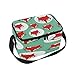 Produktbild Domoko Cartoon Fox in Gläser Face Isolierte Lunch Bag Tasche Cooler Lunchbox für Picknick Schule Frauen Herren Kinder