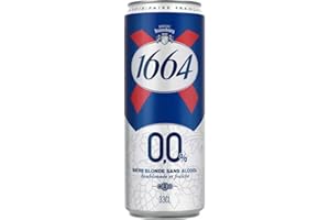 Kronenbourg 1664 Bière Blonde Aromatisée 0% Alcool 33cl