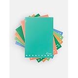 Pigna 02309781R Quaderni Maxi Monocromo Green 80 Pagine, Righe senza Margine, Confezione da 10