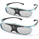 APEMAN 3D DLP Brille DLP Shutter Glasses Serien Wiederaufladbare 3D VR Brille Hohe Helligkeit und Hoher Kontrast Kompatibel mit allen DLP-3D-Beamer