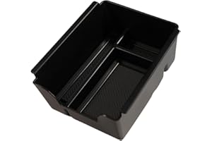 MEDZUK Armlehnen Organizer Kompatibel mit Dacia Bigster 2025-2026 Mittelkonsole Aufbewahrungsbox, Handschuhfach, Auto Center Console Tray Zubehör (Schwarz, TYPE B)