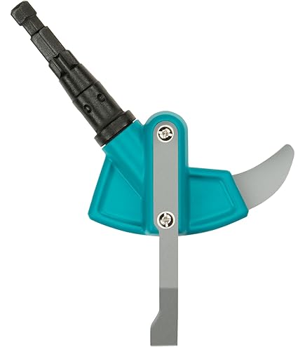 Synx Tools Voegenmes 150 cm en Straatbezem met steel 120cm 30cm Groen - Veger - Schoonmaken - onkruidborstel - onkruidmes - schrapers - voegenkrabber