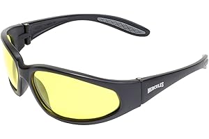 Global Vision Hercules Shatterproof/Unbreakable UV400 Motorcycle Sunglasses/Biker Glasses with Storage Pouch
