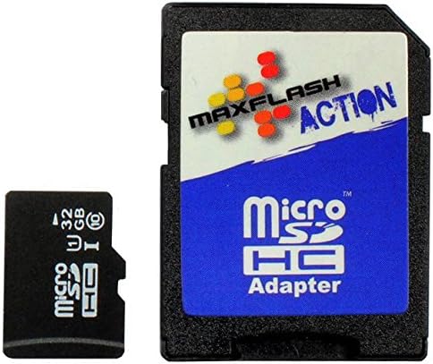 MaxFlash 32GB microSDHC - memory cards (MicroSDHC, 0 - 60 °C, Black, Class 10, SD)