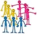 Produktbild Sensorisches Spielzeug | 9 x Mischfarbe Smiley BendyMen (Blau,Gelb, Rosa) – zur Stressminderung