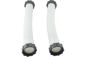 StarRing 1/2/4PCS Pool Sand Filter Pump Hose, 1.5inch Replacement Part 11388 11535 Interconnecting Hose for Intex 16 Inch Sand Filter Pumps for Pool Accessories (2PCS)