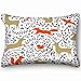 Produktbild tuyi Christmas floral Woodland Animals Woodland Holidays Woodland Holidays Pillowcases Decorative Pillow Covers Soft and Cozy, Standard Size 20"x30" with Hidden Zipper
