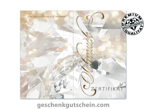 200 Stk. Schmuckzertifikate SC554 für Schmuck, Juwelier und Goldschmied