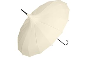 VON LILIENFELD® Parapluie Ombrelle Mariée Femme Pagode Fabienne, crème
