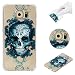 Produktbild Galaxy S5 Hülle, Galaxy S5 Neo Hülle, Shock Absorption Stoßdämpfung Schutz Weiche TPU Gel Backcover Handy Schutzhülle Schale Tasche Cover für Samsung Galaxy S5 / S5 Neo (Cool Skull)