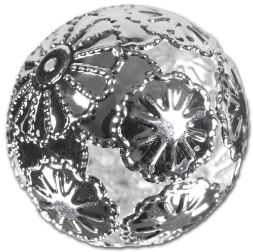 Metallkugeln MARRAKESCH, ca. 28-50 mm. Set 11-tlg. 6x28mm, 3x35mm, 2x50mm. in SILBER -92 - 2