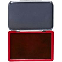 Tampone Inchiostro Rosso Cinese - Per Timbri, Asciugatura Rapida, 4 Misure (40mm, 65mm, 77mm, 92mm)
