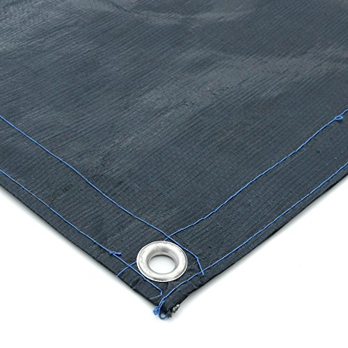 Preisvergleich Produktbild Poolabdeckplane 6 x 10m mit Ablaufnetz - Abdeckplane - Winterabdeckplane / Sommerabdeckplane 6x10m