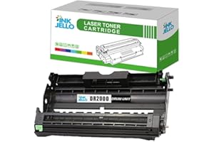 InkJello Compatible Drum Unit Replacement for Brother HL2030 HL2040 HL2070N HL6050D HL6050DN DCP-7020 MFC 7225N 7420 7820N FAX-2820 FAX-2920 DR2000 (Single-Pack)
