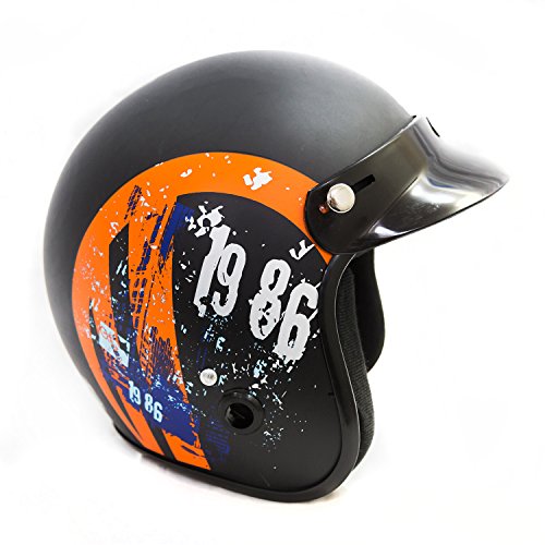 Autofy Power Front Open Helmet (Black and Orange, M) RS.589 (41.00% Off) - Amazon
