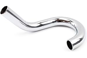 BISOMO Krümmer - Auspuffrohr Ø 32 mm (Tuning) verchromt Enduro S51 und S70 Chrom