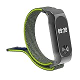 IGEMY Leichte Nylon Verstellbare Ersatzband Sport Strap für XiaoMI MI Band 2 (Grün)