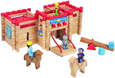 Jeujura JeujuraJ8027 155 Pieces Castle in Box, Multi-Color