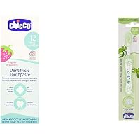 Chicco Toothpaste (Strawberry), 50 ml & Chicco Toothbrush (Green)