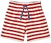 Kite Baby-Boys Striped Shorts, Red, 0-3 Months