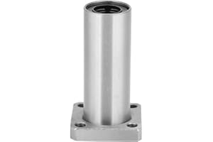 FTVOGUE Brida Rodamiento de bolas Casquillo Cuadrado Acero inoxidable Movimiento lineal largo Casquillo de rodamiento de bolas LMK6LUU LMK8LUU LMK10LUU(8mm)
