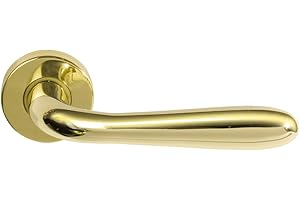 VI.TEL. F0202 R8 40 Coppia di Maniglie per Porte, Oro, 45 x 10 mm