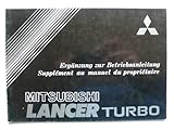 bedienungsanleitung mitsubishi outlander 2019 deutsch  Mitsubishi Lancer Turbo - Ergänzung zur Betriebsanleitung