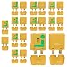 Produktbild JBS basics ] XT90S XT90-S Anti Blitz Hochstrom [ 1 Paar / 3 Paar / 5 Paar / 10 Paar ] Gold Stecker Buchse Akku Nylon Lipo Anti Spark Funken Steckverbindung 4,5 mm lötbar Male Female (10 Paar)