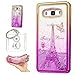 Produktbild Hülle Galaxy J5 (2016) J510 (5,2 Zoll) Hülle Transparent Hardcase,3D Galvanotechnik TPU Kreative Liquid Bling Hülle Case Für Samsung Galaxy J5 (2016) J510 (5,2 Zoll),Dynamisch Treibsand Flüssige Fließend Wasser Glitter Sparkle Klar Hart Plastik Tasche Kristall Handytasche Rückseite Hülle Schale Etui Für Samsung Galaxy J5 (2016) J510 (5,2 Zoll) + Schlüsselanhänger (R) (10)