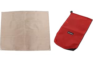 TOPINCN Tappetino Ignifugo, Tappetino Antincendio in Fibra di Vetro, Cuscinetti per Griglia Resistenti alle Alte Temperature per Picnic All'aperto con Barbecue da Campeggio(46x44cm/18.11x17.32in)