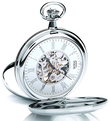 Royal London Half Hunter Pocket Mechanical Watch 90029-01