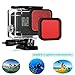 Produktbild Moutik®Wasserdicht Gehäuse Schutzgehäuse + Roter Filter für GoPro Hero 5 Black bis Unterwasser 45m, für Tauchen Schwimmen Surfen Strand Pool Extreme Wassersport und Outdoor Aktivitäten Gopro Schutz Hülle