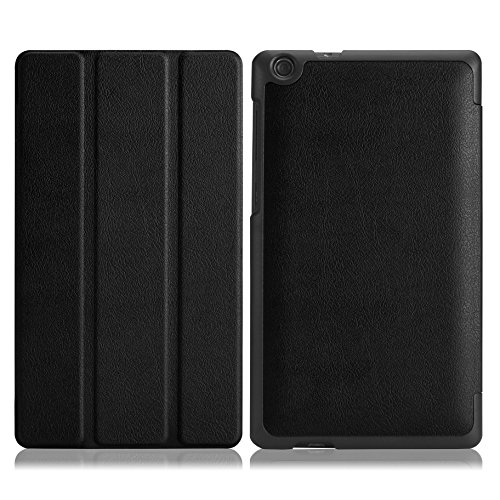 ASUS ZenPad C 7.0 Hülle – MoKo Ultra Slim PU Leder Tasche Schutzhülle Schale Smart Case mit Auto Sleep/Wake up Funktion und Standfunktion für ASUS Zenpad C 7.0 Z170C / Z170CG 7″ Tablet-PC, Schwarz - 2