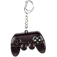 Puckator Game Over LED Keyring with Sound - Key Chains For Men - Key Wallets For Men - Small Toys For Mystery Boxes - Small Gifts For Kids - Keychain Cute - Metal And Resin Keyring