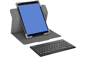 FIINIX Targus Universal Tablet Bluetooth Keyboard Case | For 9-11 inch Screen Devices | Compatible with: Apple iPad, Samsung, Microsoft Surface, Lenovo, Honor | iOS/Android/Windows - US QWERTY Layout