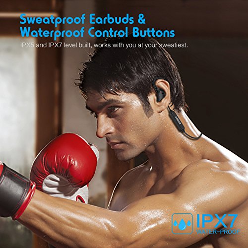 Auriculares Bluetooth In-ear CHOETECH Auriculares Inal  mbricos Bluetooth V4 1 Cascos In  lambrico Deportivos Impermeables con Micr  fono Incorporado Headphones para iPhone  iPad  Samsung  Huawei y Otros Tel  fonos